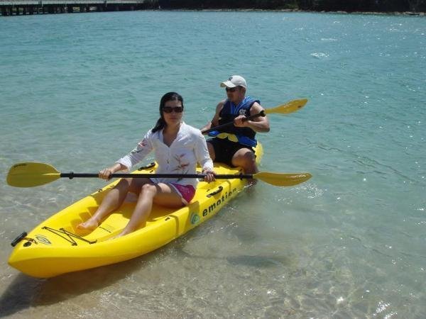 Kayaking with my brother