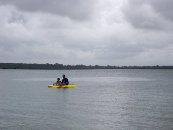 Jamie and Ryan kayaking