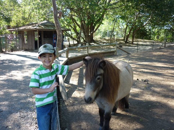 Ryan with a miniature pony