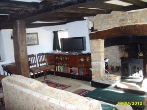 Living room in the cottage