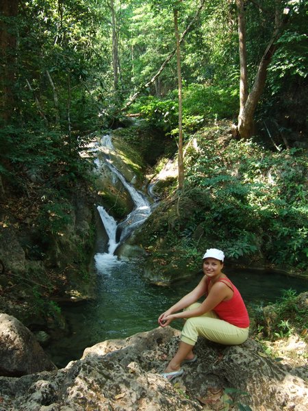 At Erawan national park - 7 steps waterfalls