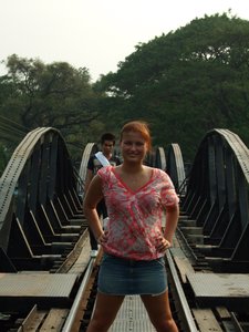 The famous bridge over river Kwai