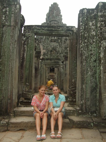 Me, Anete & Buddha at Bayon temple