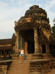 At Angkor wat on Thursday evening