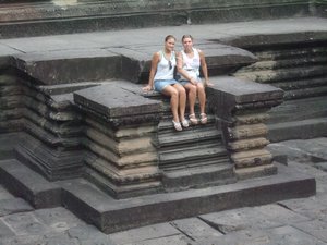 Me and Anete at Angkor wat