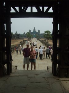 At Angkor wat on Friday morning
