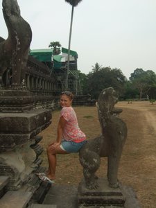 Me and my friend at Angkor wat