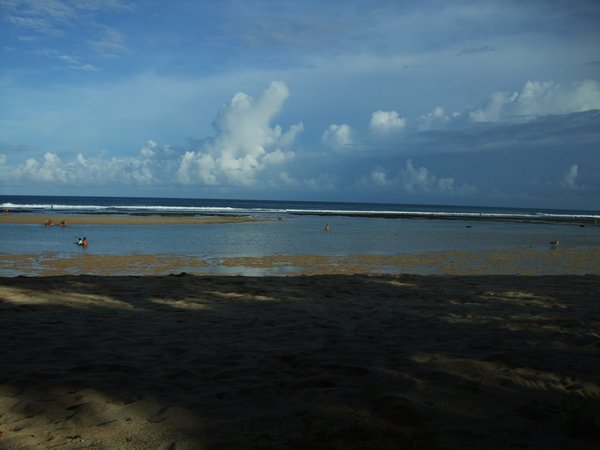Nusa Dua beach in the afternoon - all the water is gone