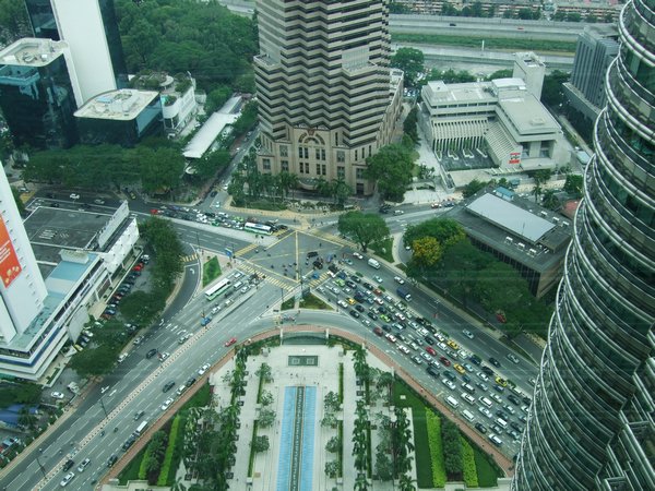 View from Petronas Twin Towers, floor 41