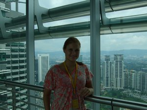 on the 41st floor of 88 @ Petronas Twin Towers- the tallest twin towers in the world!