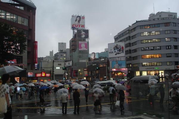 Harajuku in the rain!