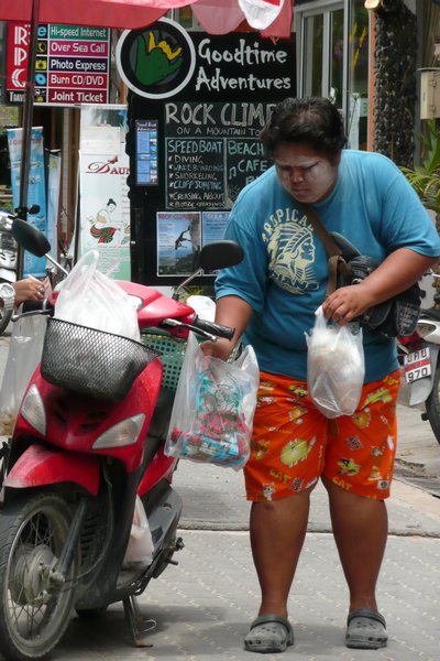 A Thai street delivery