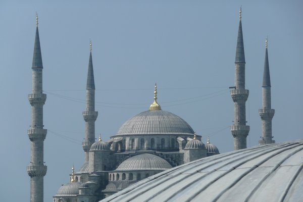 The Blue Mosque looking from Aya Sofya