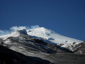 First view of volcano Villarica