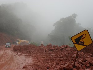 Post Landslide Mayhem in the Rain