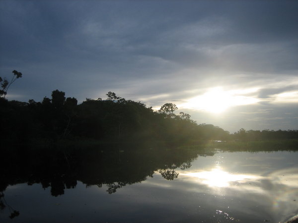 Sunset Over the Amazon
