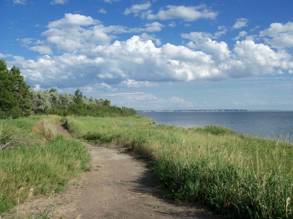Path along the Shore of Lake Sakakawea