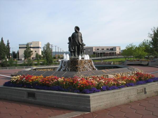 Statue at Visitors Center