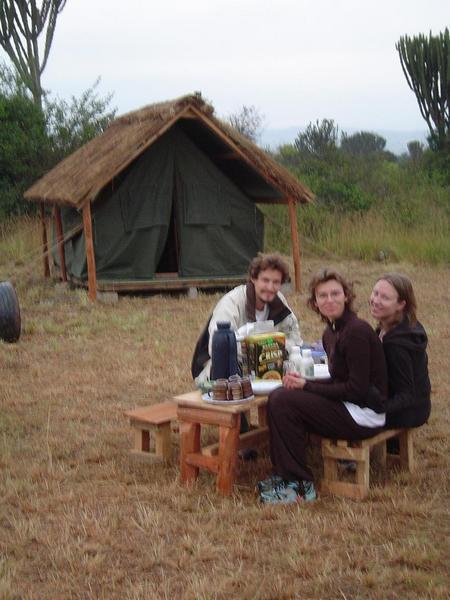 Camping in the savannas