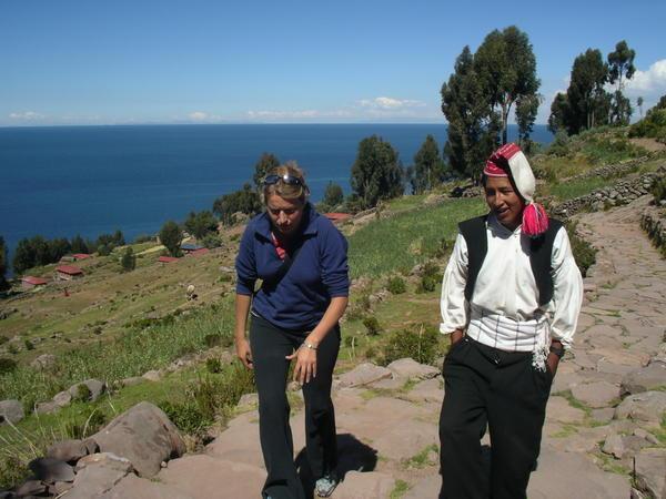 Alina and Delfine, our guide and host