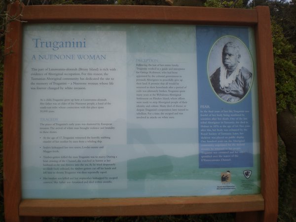 Truganini on Bruny Island