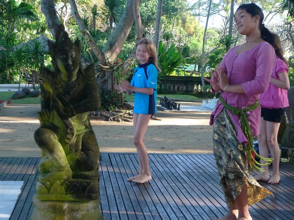 Balinesisk danseundervisning