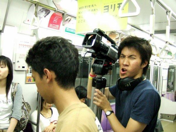 Filming: subway