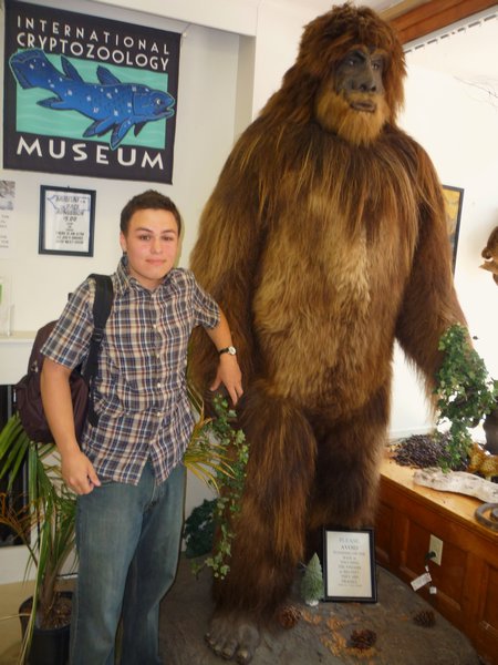 bigfoot in cryptozoology museum