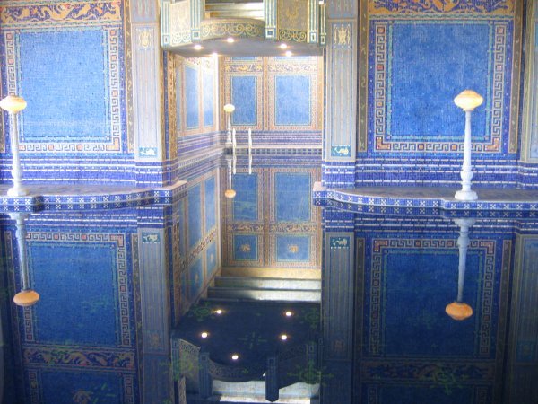 Indoor Pool lined with Gold Tiles