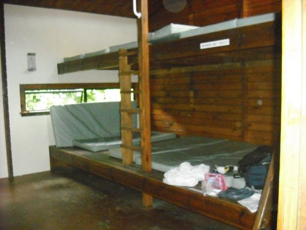 Bark Bay Hut bunk room