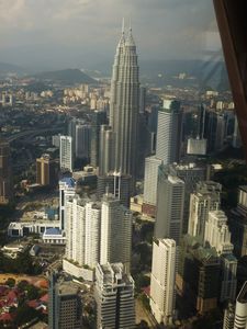 View of Petronas Towers from KL Tower