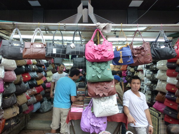 Look at all those handbags!!