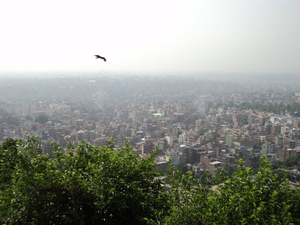 smog over Kathmandu City