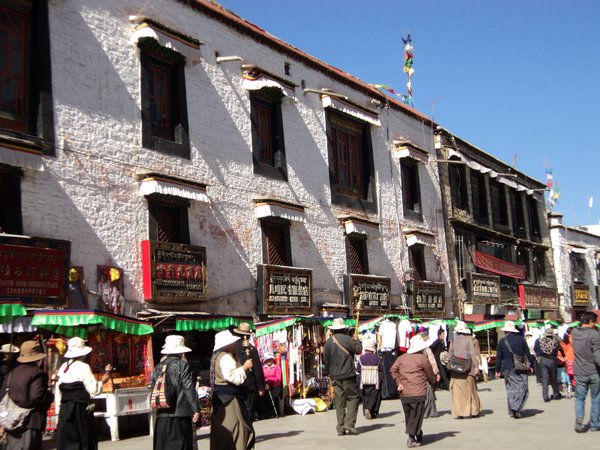 traditional Tibetan buildings along Barkhor