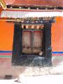 detail of a traditional Tibetan window