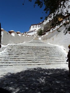 Intimidating steps up the Potala Palace