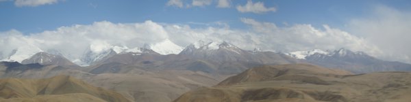 panoramic view of Everest and the rest of Himalayan Mountain Ranges