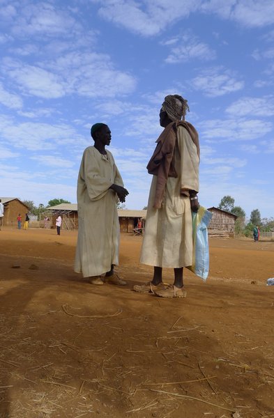 Berta men in Menge woreda wearing traditional clothes