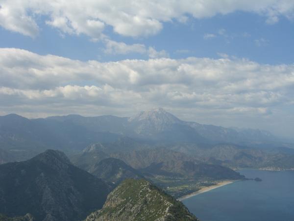 Mt Olympos in the distance