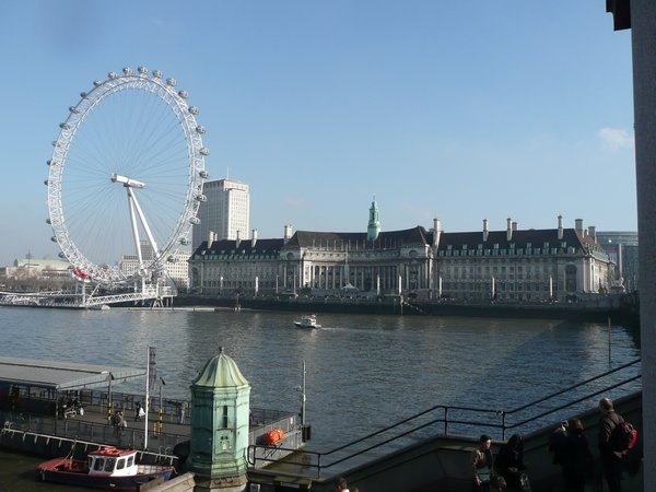 Thames and London eye