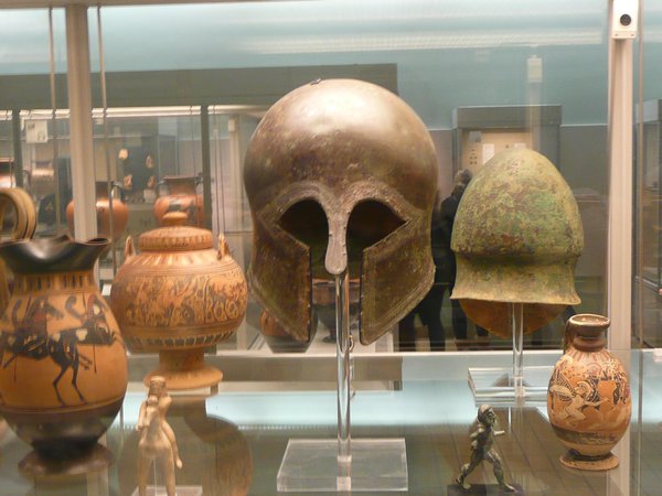 Corinthian helmet at British Museum