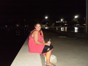 Cairns Lagoon at night