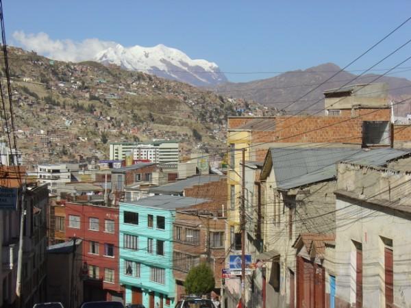 La Paz with Mountain Backdrop