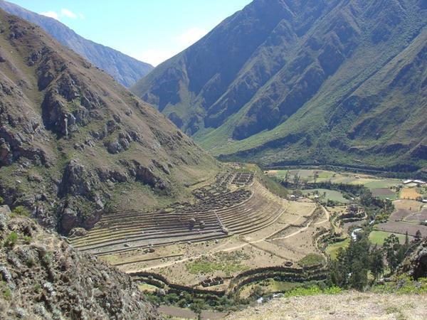 First sight of Inca Ruins