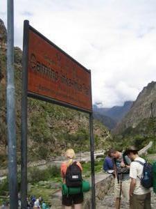 Start of Trail of the Incas