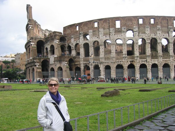 Michelle at the Colosseum