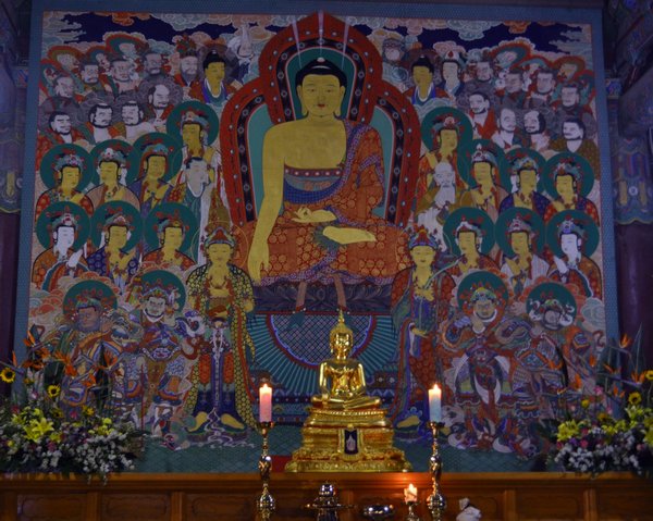 One of many Buddha idols