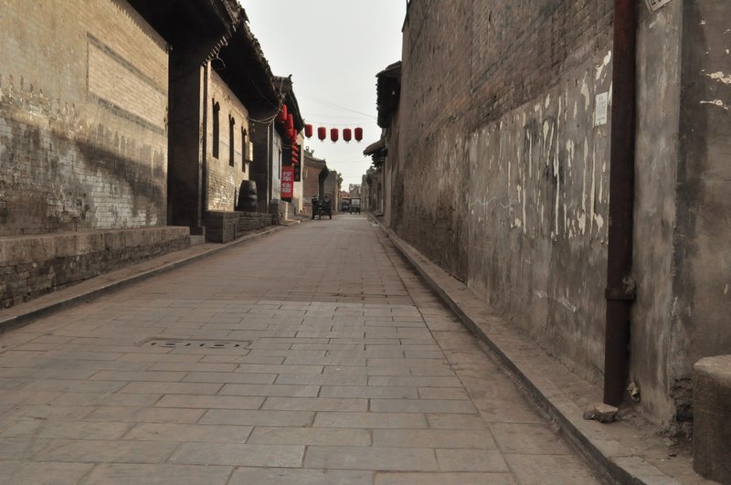 Quiet backstreets in Pingyao