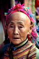 Elderly Flower H'Mong woman