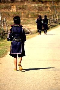 A long walk to their village